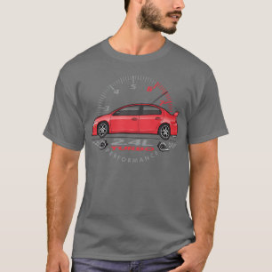 Prestatie Rode Auto grappig T-shirt