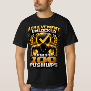 Prestatie vrijgespeeld: 100 push-ups Calisthenics T-shirt