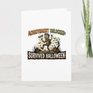 Prestatie vrijgespeeld: Halloween overleefd Kaart
