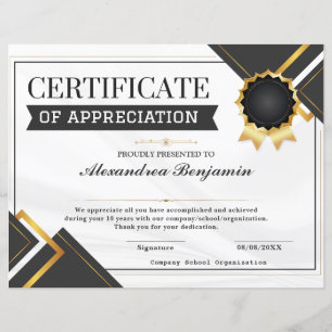 Prestatie Waardeer Certificaat