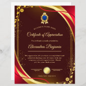 Prestatie Waardeer Certificaat (Voorkant / Achterkant)