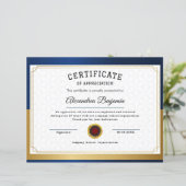 Prestatie Waardeer Certificaat (Staand voorkant)