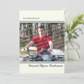 Prestatieviering met foto kaart (Staand voorkant)