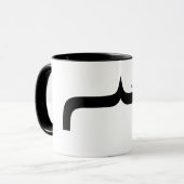 Prestige Elite Font Parenthis Mustache Mok (Voorkant links)