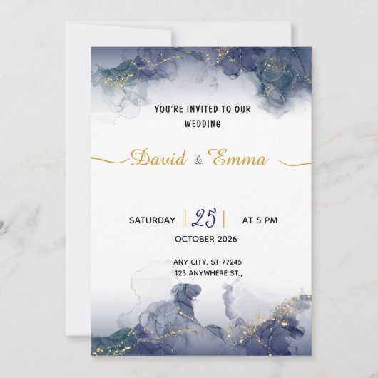 Prestige Wedding Invitation Card (Devant)