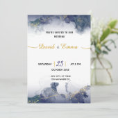 Prestige Wedding Invitation Card (Debout devant)
