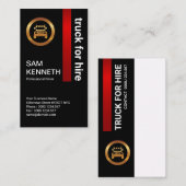 Prestigieuze lichtroodbruine witteboiler visitekaartje (Voorkant / Achterkant)