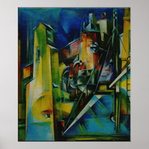 Preston Dickinson - Fabriek (Gewijzigd) Poster