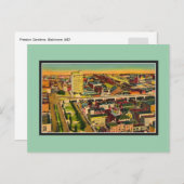  Preston Gardens Baltimore MD Briefkaart (Voorkant / Achterkant)