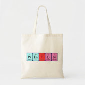 Preston Periodieke Naam canvas tas (Voorkant)