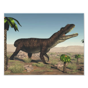 Prestosuchus dinosaur - 3D rendering Foto Afdruk