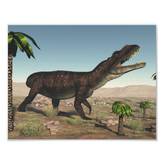 Prestosuchus dinosaur - 3D rendering Foto Afdruk (Voorkant)