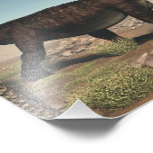 Prestosuchus dinosaur - 3D rendering Foto Afdruk (Hoek)