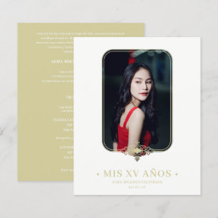 Presupuesto Mis XV Kant Vloeiend Gouden Foto Españ