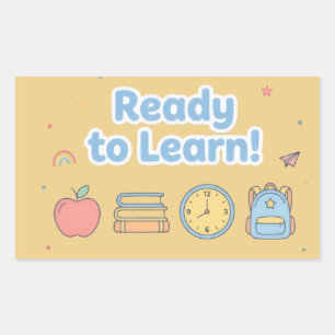 Prêt à Apprendre – Autocollant Mignon pour Enfants