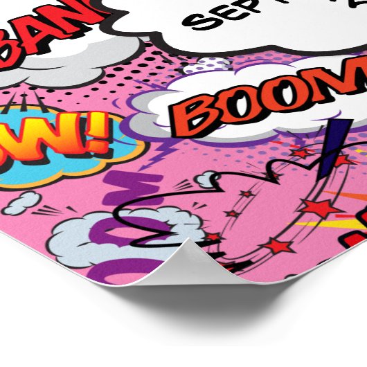 Prêt à appuyer sur Baby shower Affiche de bienvenu (Coin)