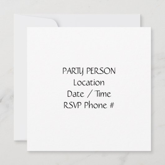 **PRÊT À CÉLÉBRER un INVITATION *4 juillet FÊTE* (Dos)