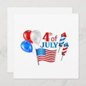 **PRÊT À CÉLÉBRER un INVITATION *4 juillet FÊTE* (Devant / Derrière)