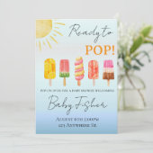 Prêt à éclater : invitation à une baby shower (Debout devant)
