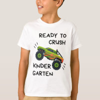 Prêt À Écraser Le T-shirt Camion Monster De La Mat