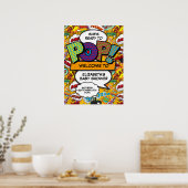 Prêt à faire du Baby shower pop Affiche de bienven (Cuisine)