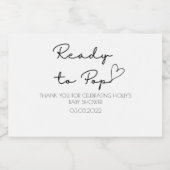 "Prêt à faire la publicité" Mini Étiquette de pour (Étiquettes simples)