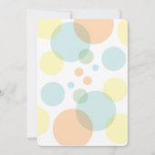 Prêt à lancer une invitation au Baby shower pop (Dos)