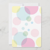 Prêt à lancer une invitation au Baby shower pop (Dos)