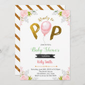 Prêt à lancer une invitation de baby shower (Devant / Derrière)