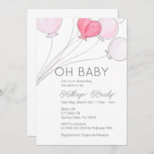 Prêt à lancer une invitation sur le Baby shower de (Devant / Derrière)