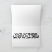 PRÊT À L'ENLÈVEMENT CARTE ROMANTIQUE DE SALUT POUR (Intérieur)