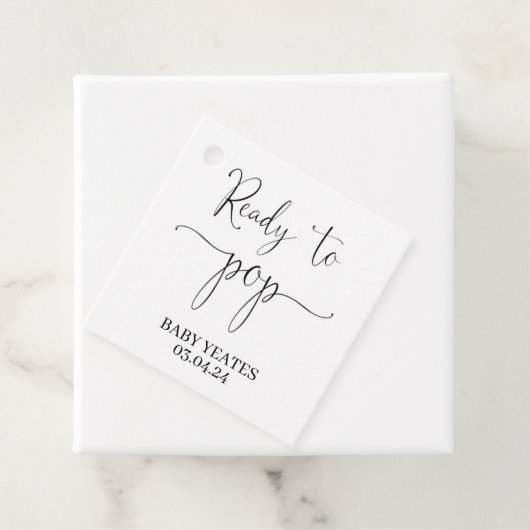 Prêt à pop Baby shower Favoriser étiquette Popcorn (En situation)