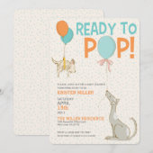 Prêt À Pop Baby shower Invitation (Devant / Derrière)