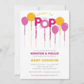 Prêt À Pop Baby shower Invitation (Devant)