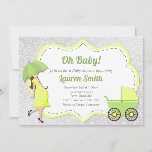 Prêt À Pop Baby shower Invitation Neutral (Devant)