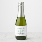Prêt À Pop Green Mini Étiquette Bouteille De Vin É (Devant)