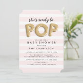 Prêt À Pop | Invitation baby shower (Debout devant)