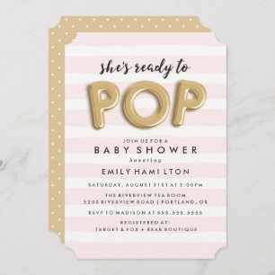 Prêt À Pop   Invitation baby shower