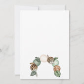 Prêt à pop Safari Baby shower animal Invitation (Dos)