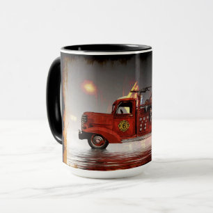 Prêt à rouler à Vegas - Feu Camion Café Mug