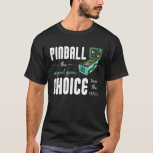 Pret Amusementhal Spel Grafisch Retro Munt Pinbal T-shirt