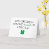 Pret en Ongehoorzame St. Patrick Dag Kaart (Gele Bloem)