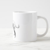 Prêt et convivial Terrier Mélange de café Mug (Droite)