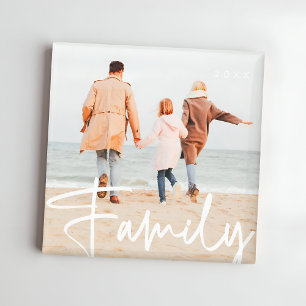 Pret-familiefoto Moderne koele typografie magneet