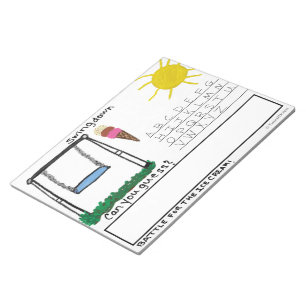 Pret Fun Kinderen Swingdown Woordspel Groot Notitieblok