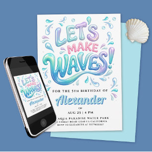 Pret Fun Zwembad Strandfeest Blauw Paars Water Spe Kaart