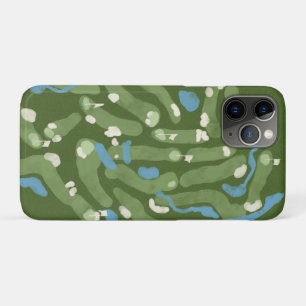 Pret golfbaan grafisch op een telefoonhoes iPhone 11 pro hoesje