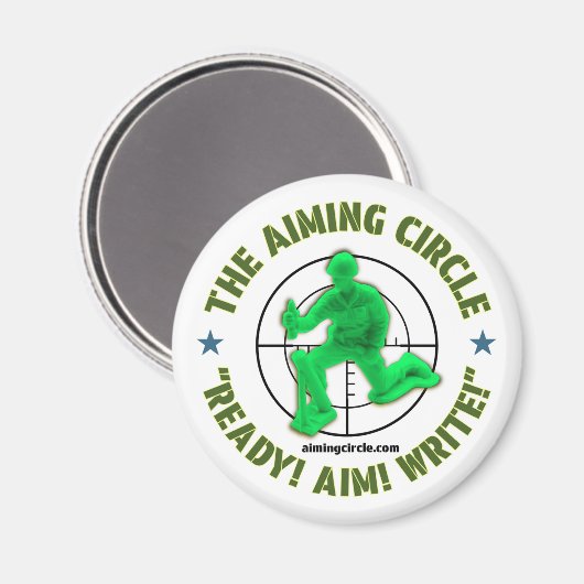 "Prêt ! Objectif ! Écrivez !" aimant (Recto/Verso)