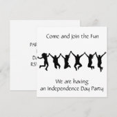 **PRÊT pour **JOUR D'INDÉPENDANCE** INVITATION DE  (Devant / Derrière)