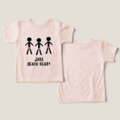 Prêt pour la plage - Trois types habillés (Design Recto & Verso)